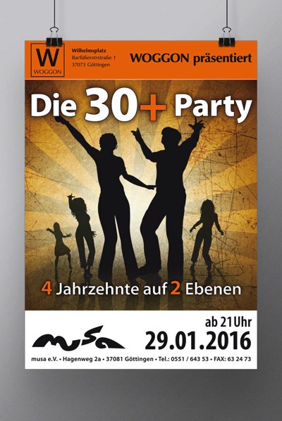 Plakat | Die 30+ Party