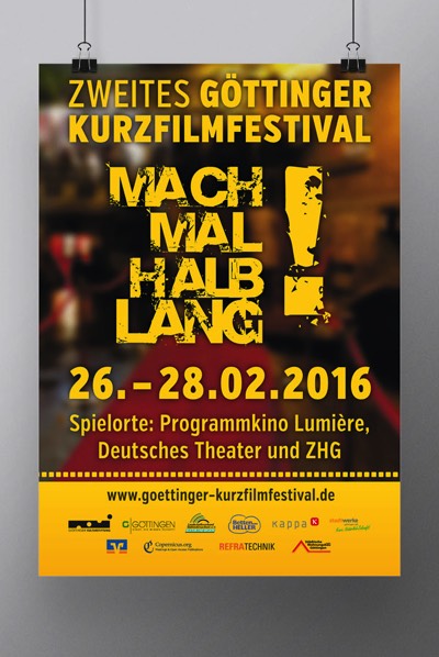 Plakat | Zweites Göttinger Kurzfilmfestival